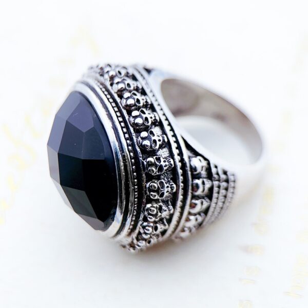 Gothic emo rings 4