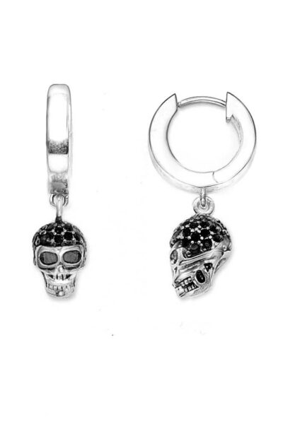 Skull emo earrings