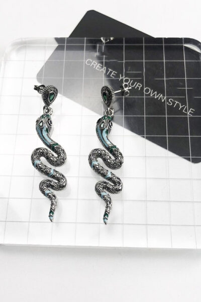 Snake exotic emo earrings 1