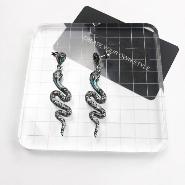 Snake exotic emo earrings 1
