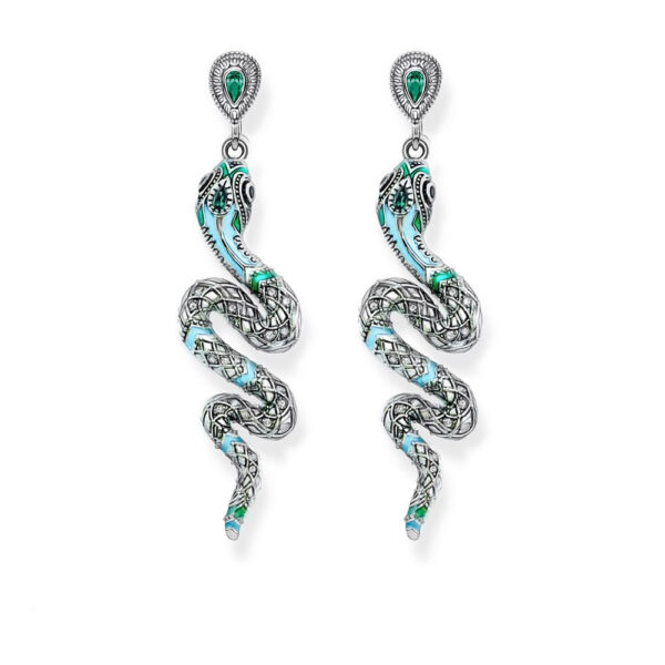 Snake exotic emo earrings