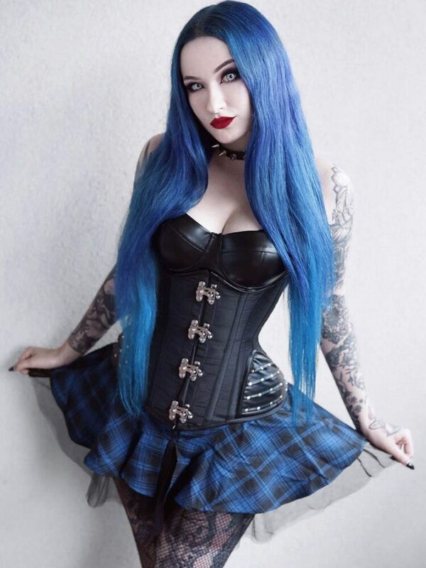 Black and blue Emo skirt 1