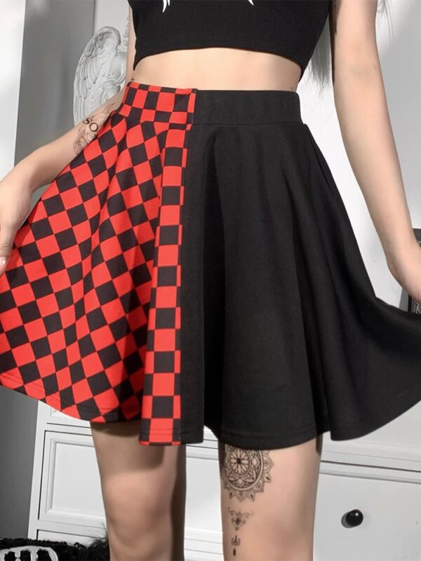 Black and white emo skirt 1