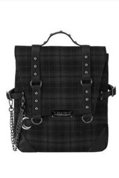 Black emo backpack 1