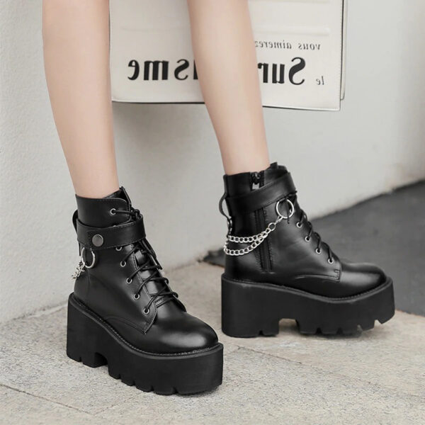 Black emo boots 5