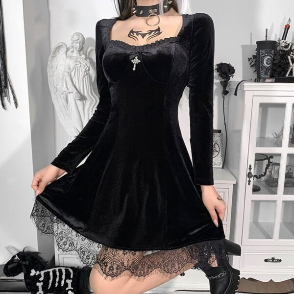Black emo dress