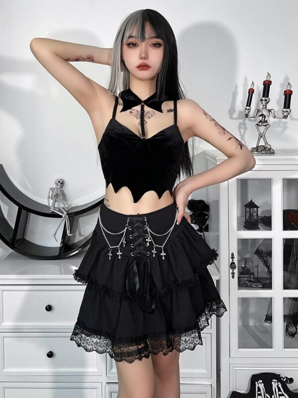 Black emo skirt 4