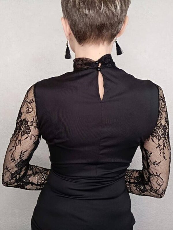 Black lace emo dress 3