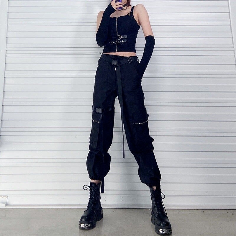 Cargo emo goth pants women - Emo Clothing | Dresses, Boots & Shirts