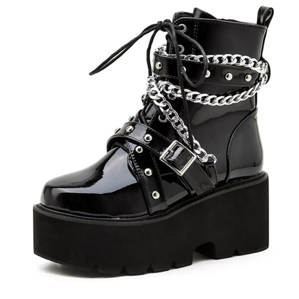 Emo boots with chains 2
