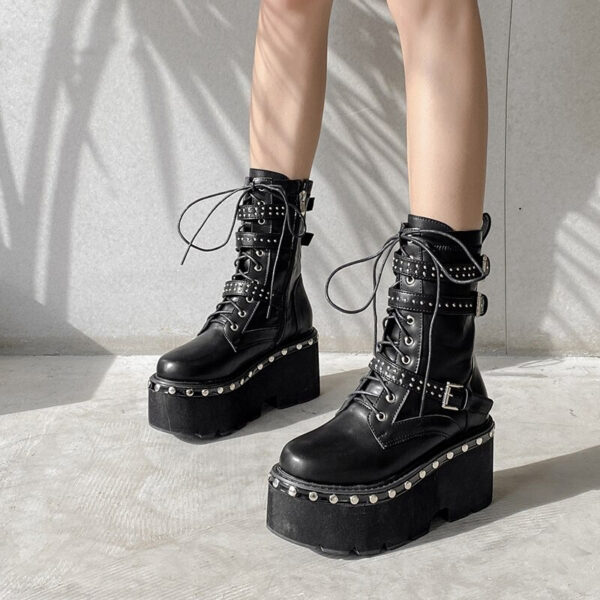 Emo boots with spikes 3