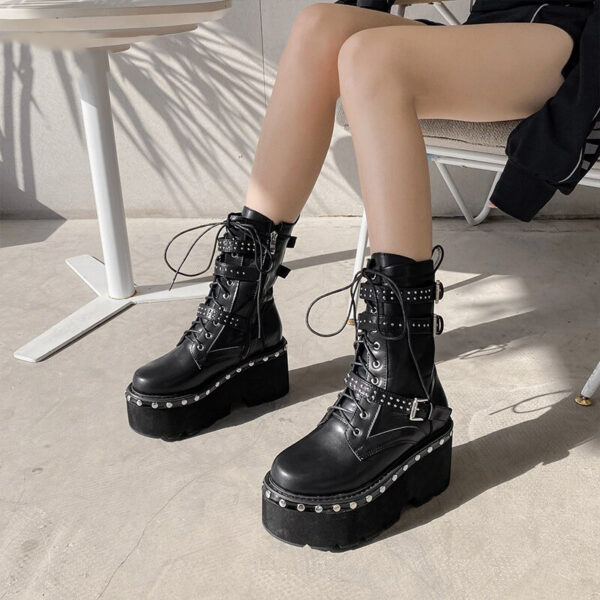 Emo boots with spikes 5