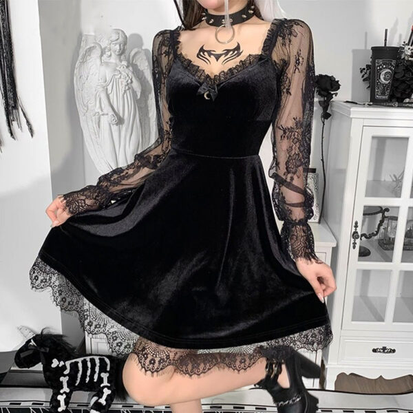 Emo goth dress 5