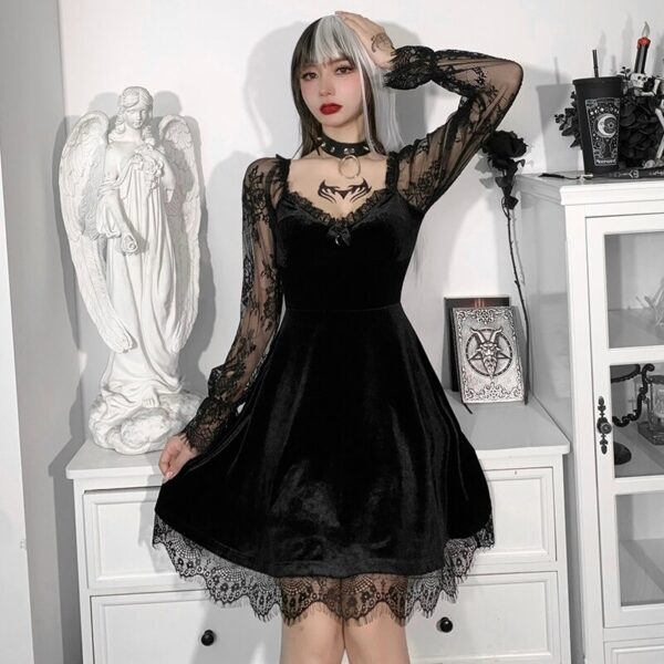 Emo goth dress
