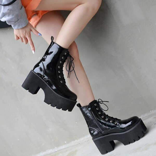 Emo high boots 3