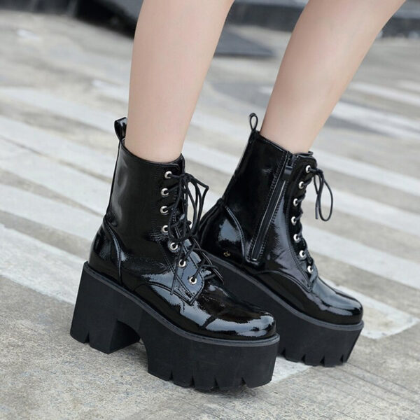 Emo high boots 5