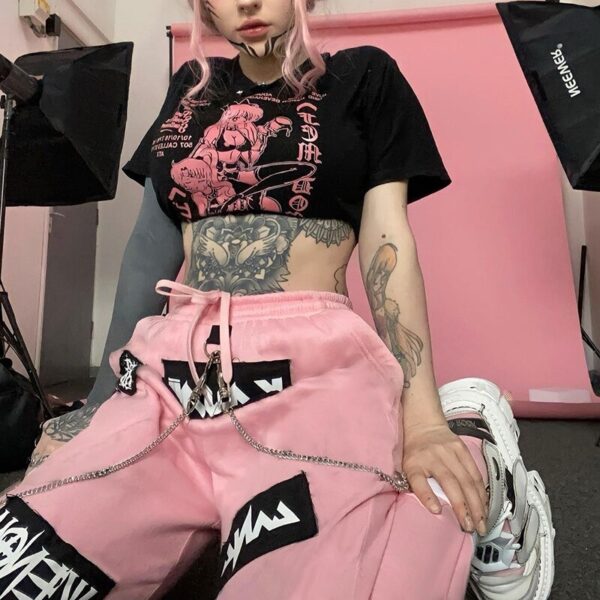 Emo pink pants 2