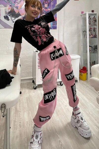 Emo pink pants