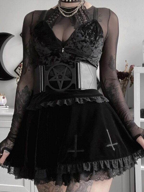 Emo skirt outfit 3