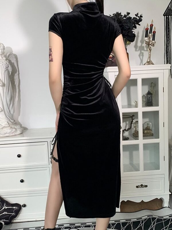 Gothic emo prom dress 3