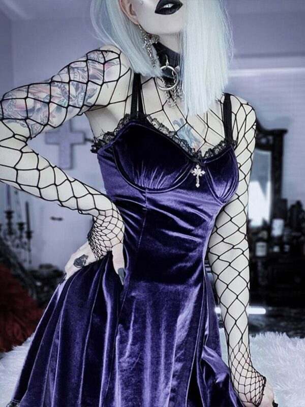 Purple emo dress